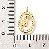 Brass Micro Pave Cubic Zirconia Pendants ZIRC-P123-01G-R02-3