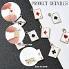 32Pcs 4 Styles Rack Plating Alloy Charms ENAM-YW0005-57-4