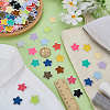 98Pcs Star Computerized Embroidery Cloth Iron On/Sew On Patches PATC-FG0003-21-4