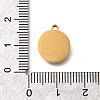 304 Stainless Steel Flat Round Hexagon Pendants STAS-Q348-32G-3