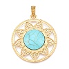 Rack Plating Alloy with Resin Big Pendants PALLOY-T090-34G-1