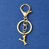304 Stainless Steel Initial Letter Charm Keychains KEYC-YW00005-25-1