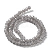 Baking Paint Imitation Jade Glass Bead Strands X-DGLA-A034-J6MM-A43-4