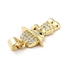 Brass Micro Pave Cubic Zirconia Pendants KK-H433-11A-G-3