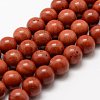 Natural Red Jasper Beads Strands X-G-E375-4mm-03-2