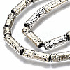Electroplated Natural Lava Rock Beads Strands G-T114-76F-3