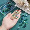50Pcs 5 Colors Painted Acrylic Beads OACR-NB0001-47-3