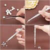 4Pcs 4 Style Stainless Steel Tweezers & 4-Claw Pick up Tool for Small Parts Pickup STAS-UN0039-16-6