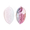 Rainbow Color Resin Pendants RESI-WH0008-31A-1