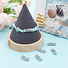 6Pcs Brass Micro Pave Cubic Zirconia Beads ZIRC-BBC0002-44P-4