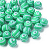 Opaque Striped Acrylic Beads LS-MACR-S373-27A-07-3