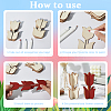 24Pcs Unfinished Wood Tulip Discs Slices AJEW-WH20020-196-4