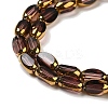 Electroplate Transparent Glass Beads Strands EGLA-Q127-A01-01D-3