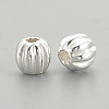 925 Sterling Silver Corrugated Beads LS-STER-S002-14-3mm-2