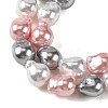 Electroplated Glass Beads Strands GLAA-Z013-01A-05-2