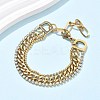 304 Stainless Steel Multi-strand Bracelets BJEW-C103-01G-1