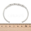 304 Stainless Steel Cuff Bangles for Women BJEW-F497-01P-3