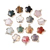 Natural & Synthetic Mixed Gemstone Pendants G-P566-01G-1