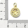 Brass Micro Pave Colorful Cubic Zirconia Pendants KK-H475-19G-08-3