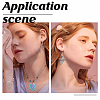 40Pcs 4 Style 201 Stainless Steel Filigree Pendants STAS-DC0010-05-6