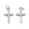 Brass Micro Pave Cubic Zirconia Pendants KK-E068-VB272-1
