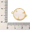 Rack Plating Brass Micro Pave Clear Cubic Zirconia Fe Connector Charms X-KK-L220-003G-02-3