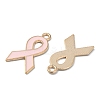 Light Gold Tone Zinc Alloy Enamel Pendants ENAM-WH0061-10A-02-2