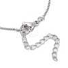 Rack Plating Natural Paua Shell Pendants Necklace NJEW-B104-01C-01P-3