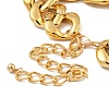 Chunky CCB Plastic Curb/Cable Chain Necklaces for Women LS-NJEW-K261-01B-G-1-4