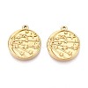 304 Stainless Steel Pendants STAS-N111-19G-1