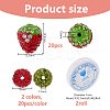 Handmade Polymer Clay Rhinestone Beads DIY-DC0003-65-2