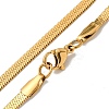 Brass Snake Chain Necklaces for Women NJEW-G084-03G-2