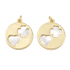 Natural Shell Pendants KK-L251-44G-A04-1