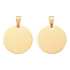 Ion Plating(IP) 304 Stainless Steel Pendants STAS-I311-05A-G-1