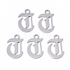Tarnish Resistant 201 Stainless Steel Pendants STAS-N091-40T-1