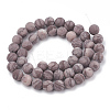 Natural Zebra Jasper Beads Strands G-T106-131-3