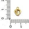 925 Sterling Silver Micro Pave Clear Cubic Zirconia Shell Shaped Charms STER-U009-09G-01-3