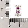 Rack Plating Brass Micro Pave Cubic Zirconia Beads KK-F876-30S-3