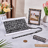 1 Roll Resin Rhinestone with Plastic Imitation Pearl Beaded Trim DIY-BC0015-57C-4