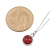 Natural Mixed Stone Pendant Necklaces NJEW-JN05489-01-3