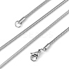 Tarnish Resistant Herringbone Chain Necklace for Men NJEW-F027-16-2mm-1