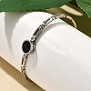 304 Stainless Steel Hinged Enamel Bangles for Women BJEW-F474-40P-3