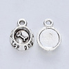 Tibetan Style Alloy Pendants X-TIBE-R316-044AS-RS-2