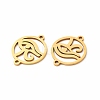 201 Stainless Steel Connector Charms STAS-K251-089G-2