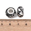 Opaque Resin Rondelle European Beads RESI-Z046-03E-3