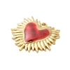 304 Stainless Steel Enamel Pendants STAS-K303-04G-01-2