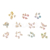 55Pcs 11 Colors Acrylic Flower Charms PALLOY-JF03584-S-1