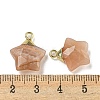 Natural Sunstone Pendants G-P540-01G-09-3