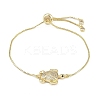 Ocean 304 Stainless Steel Micro Pave Cubic Zirconia Slider Bracelets LS-BJEW-K291-06G-2