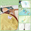 96Pcs 16 Style Glass & Brass Pendant Decorations HJEW-PH02318-5